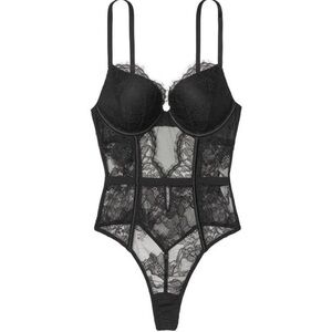Victoria's Secret Bombshell Lace Teddy Bodysuit
